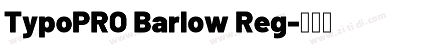 TypoPRO Barlow Reg字体转换